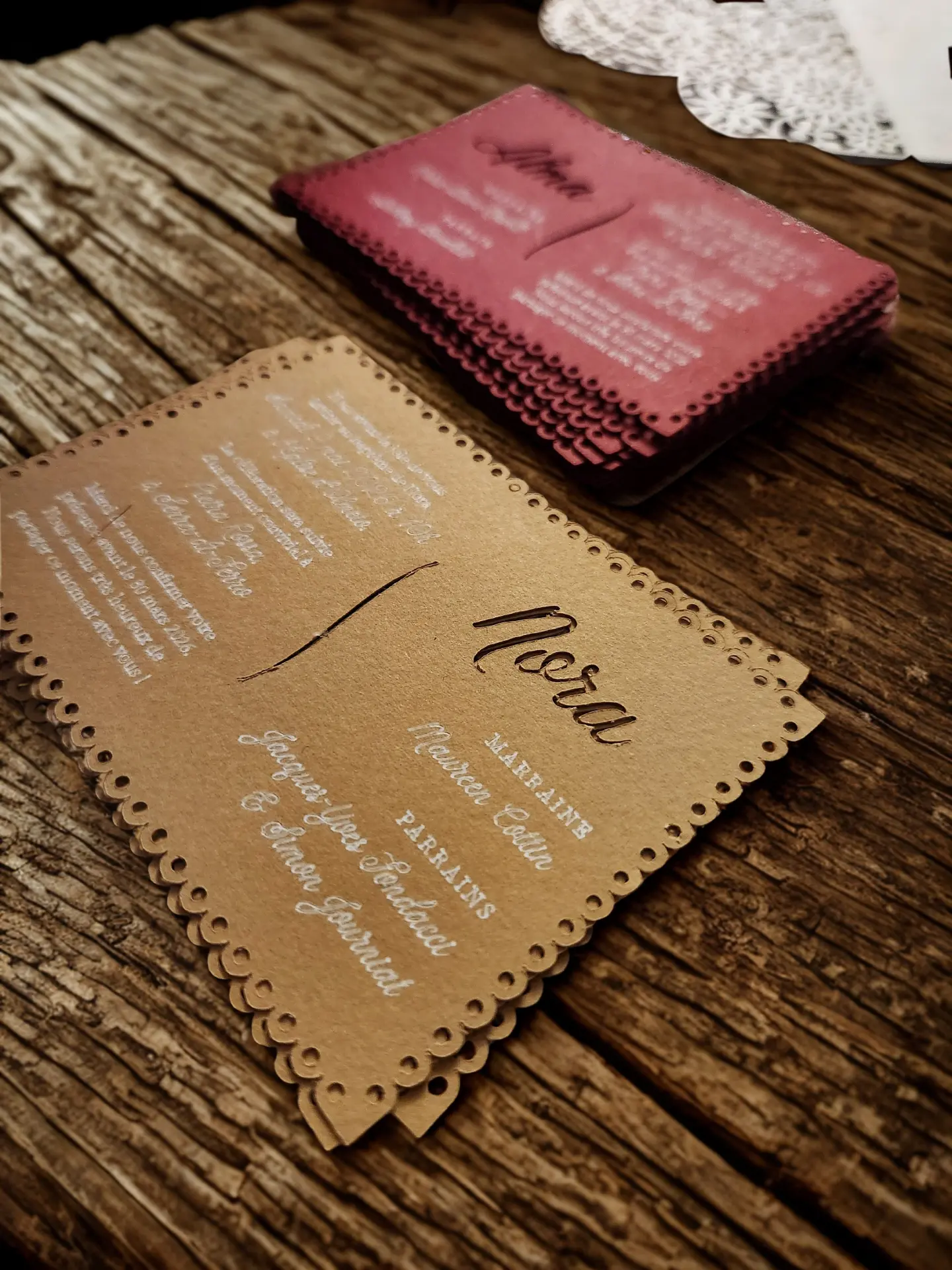 Faire-part de baptême — Nora & Alma