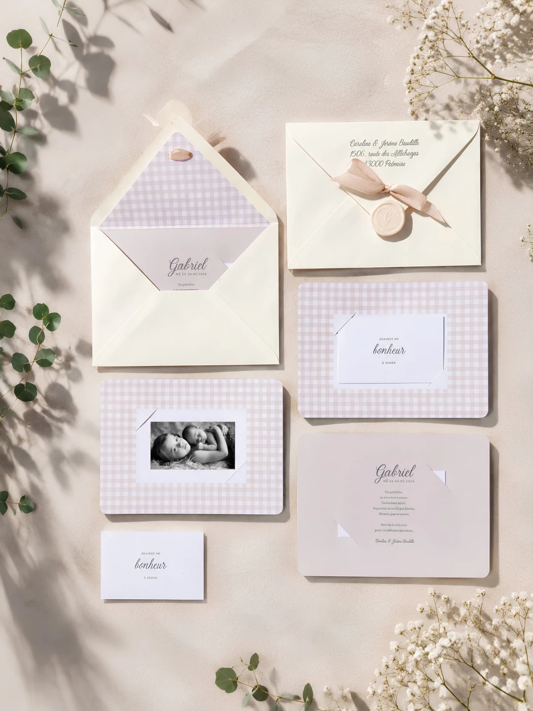 Faire-part de naissance — Gabriel